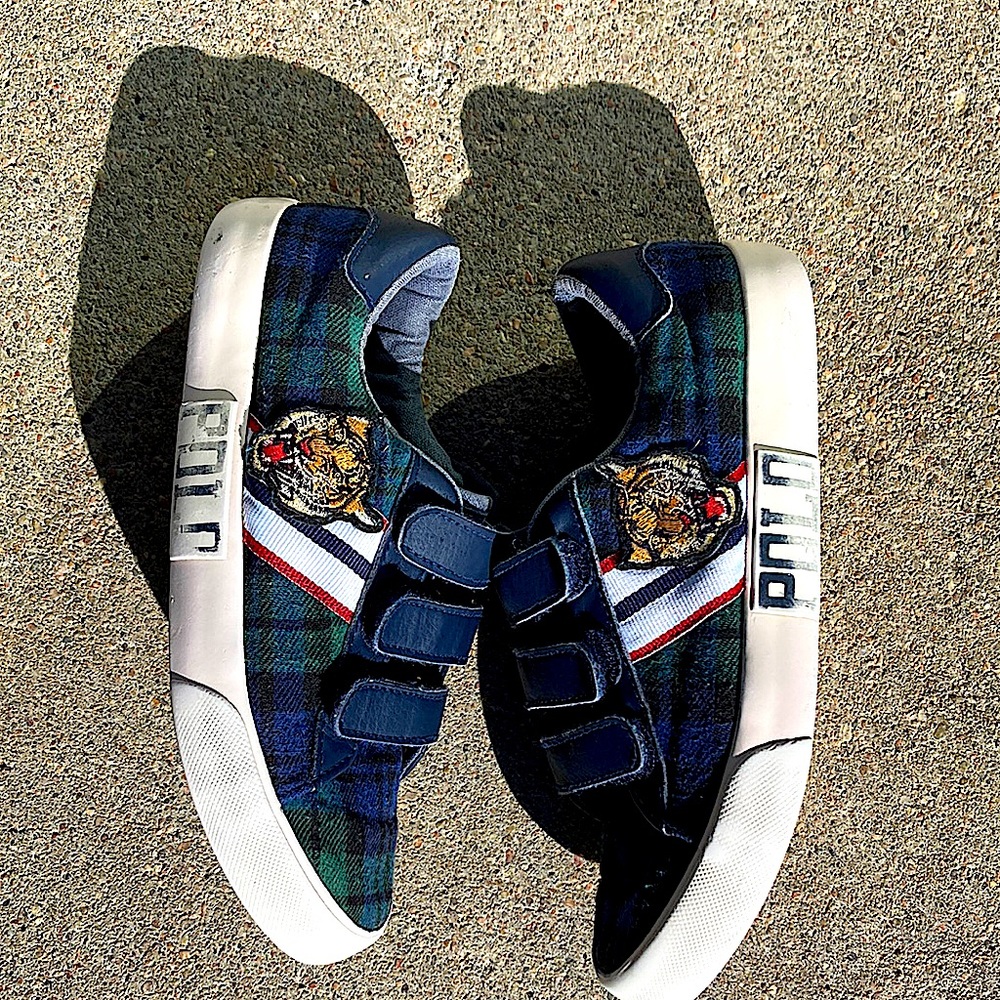 Boys Ralph Lauren Polo Tiger Velcro Sneaker Size 2